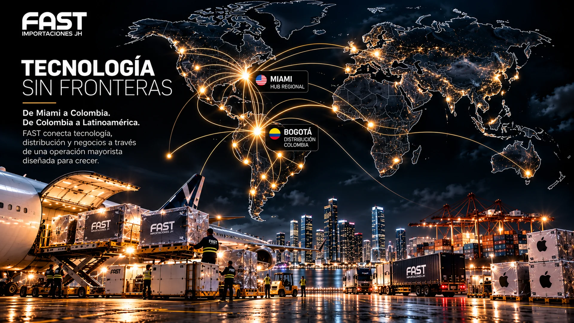 FAST Importaciones JH, tecnología y distribución mayorista hacia Latinoamérica
